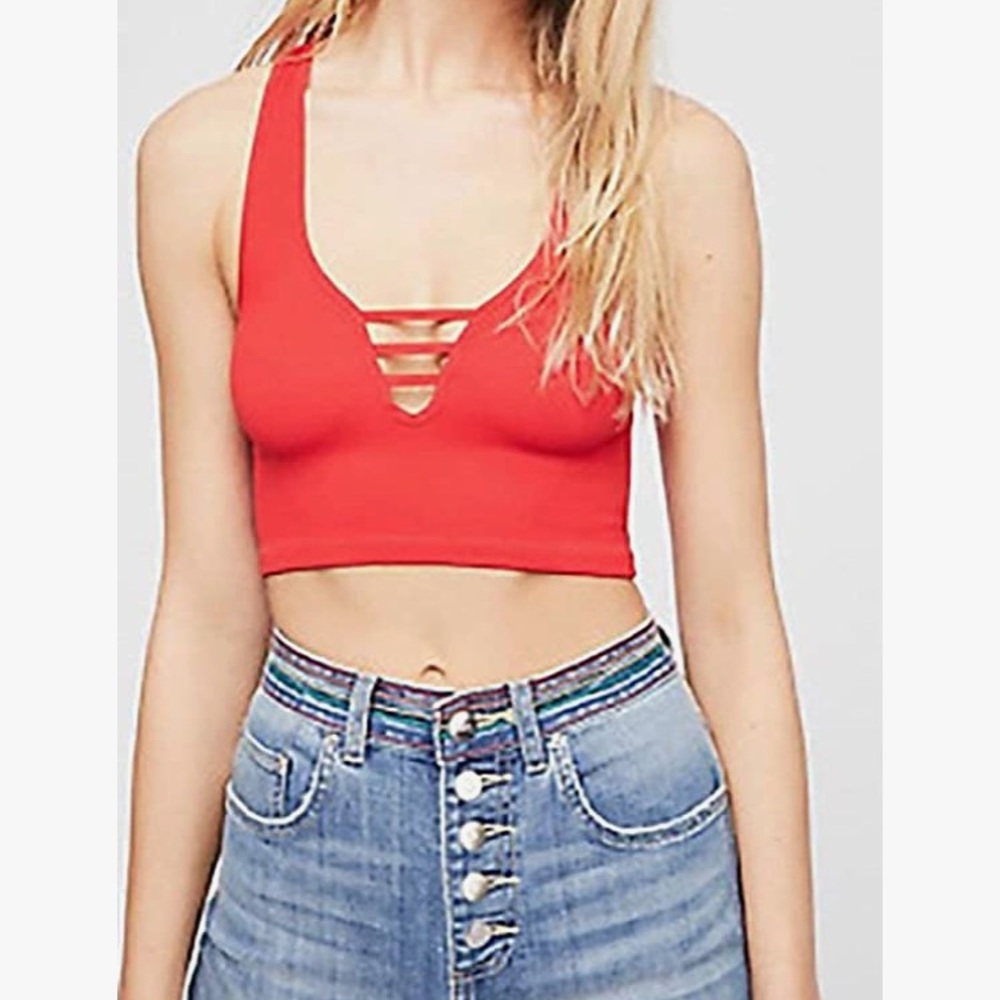 Free People brami cropped tank / bralette/ cami size M/L
